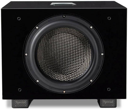 REL Acoustics Carbon Special Black Label 900W 12" Carbon Fibre Active + 12" Carbon Passive Subwoofer