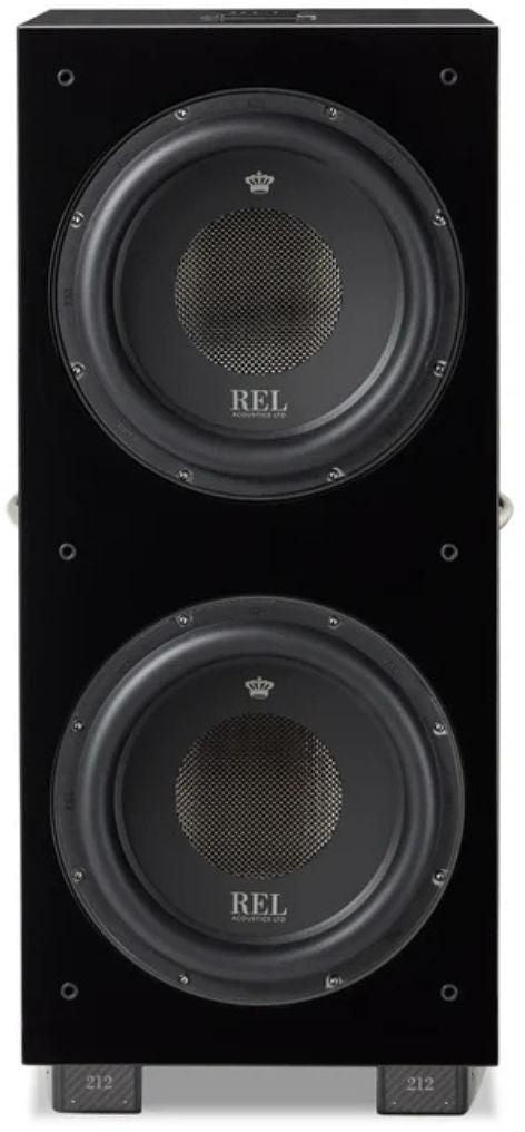 REL Acoustics 212 Black Label 1000W Dual 12" Active + Dual 12" Passive Subwoofer