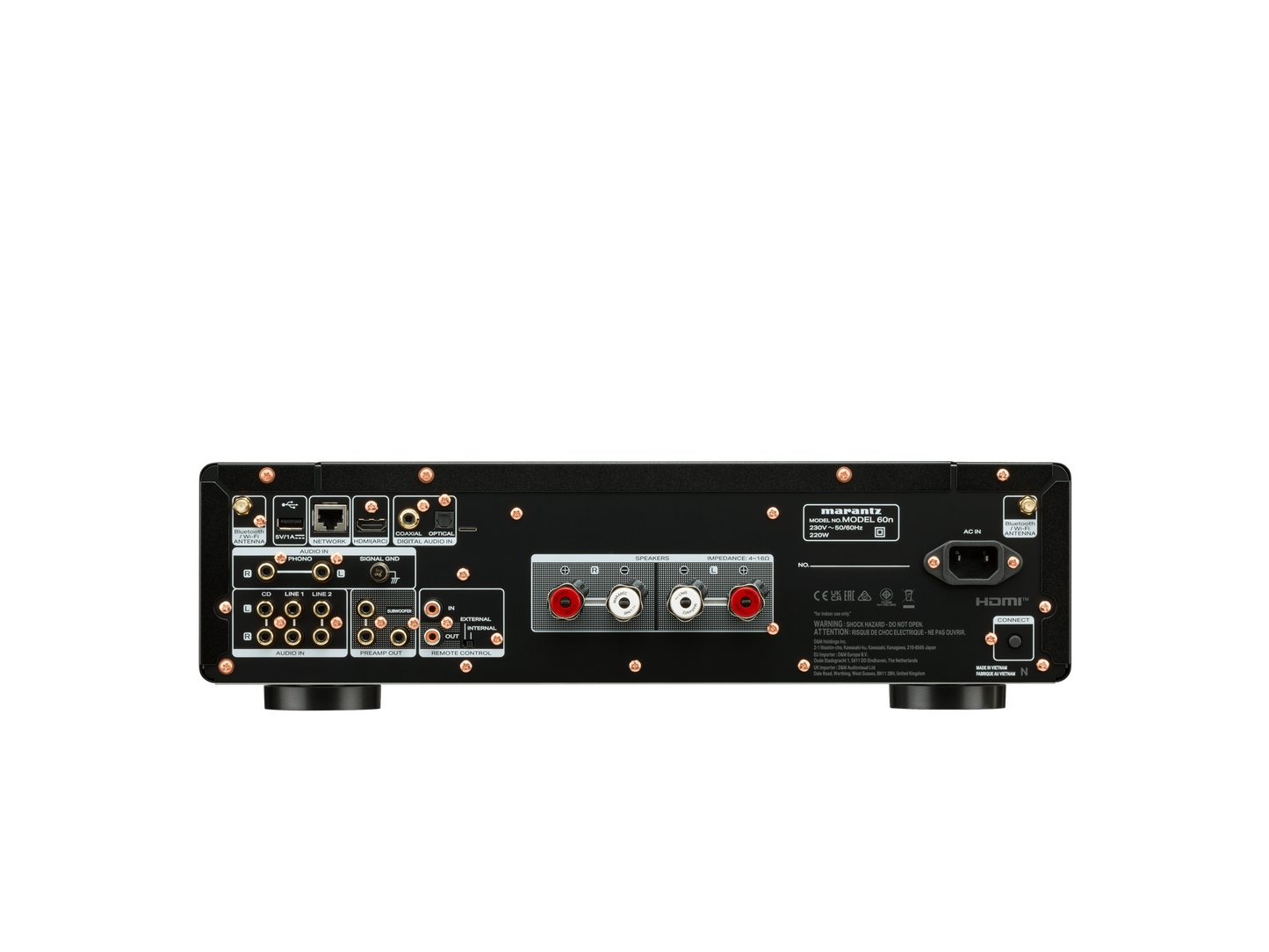 MODEL 60n — 2 Channel 60W Network Integrated Amplifier Powered by HEOS™