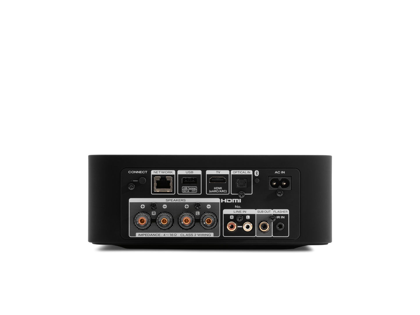 MODEL M1 — Compact 2 Channel 100W Wireless Streaming Amplifier Powered by HEOS™